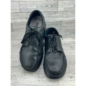 SAS Shoes Black Leather Lace Up Comfort Walking Shoes Mens Size 10 M
